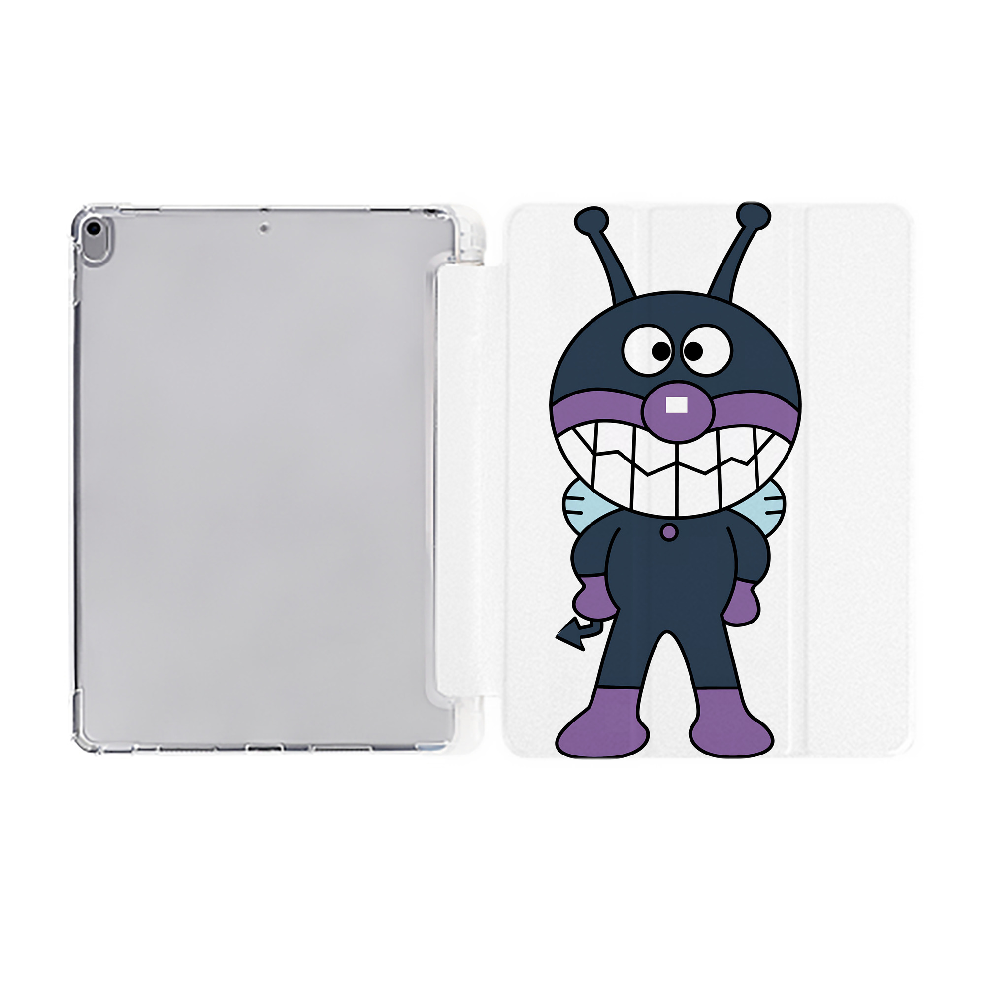 （画像用） アンパンマン Anpanman IPad ケース ペン収納付き 三つ折りスタンド PUレザー×シリコン 対応機種9.5/10.5/10.9インチ